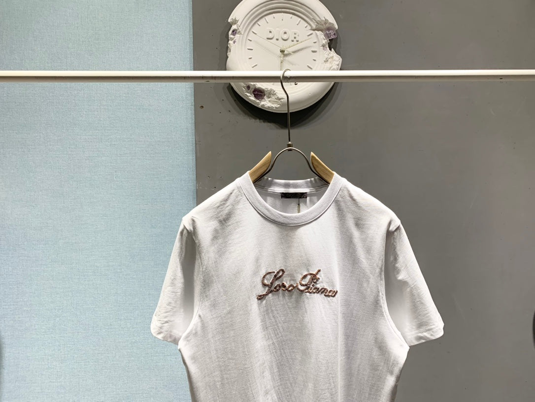 LORO PIANA 26S EMBROIDERED T-SHIRT 744