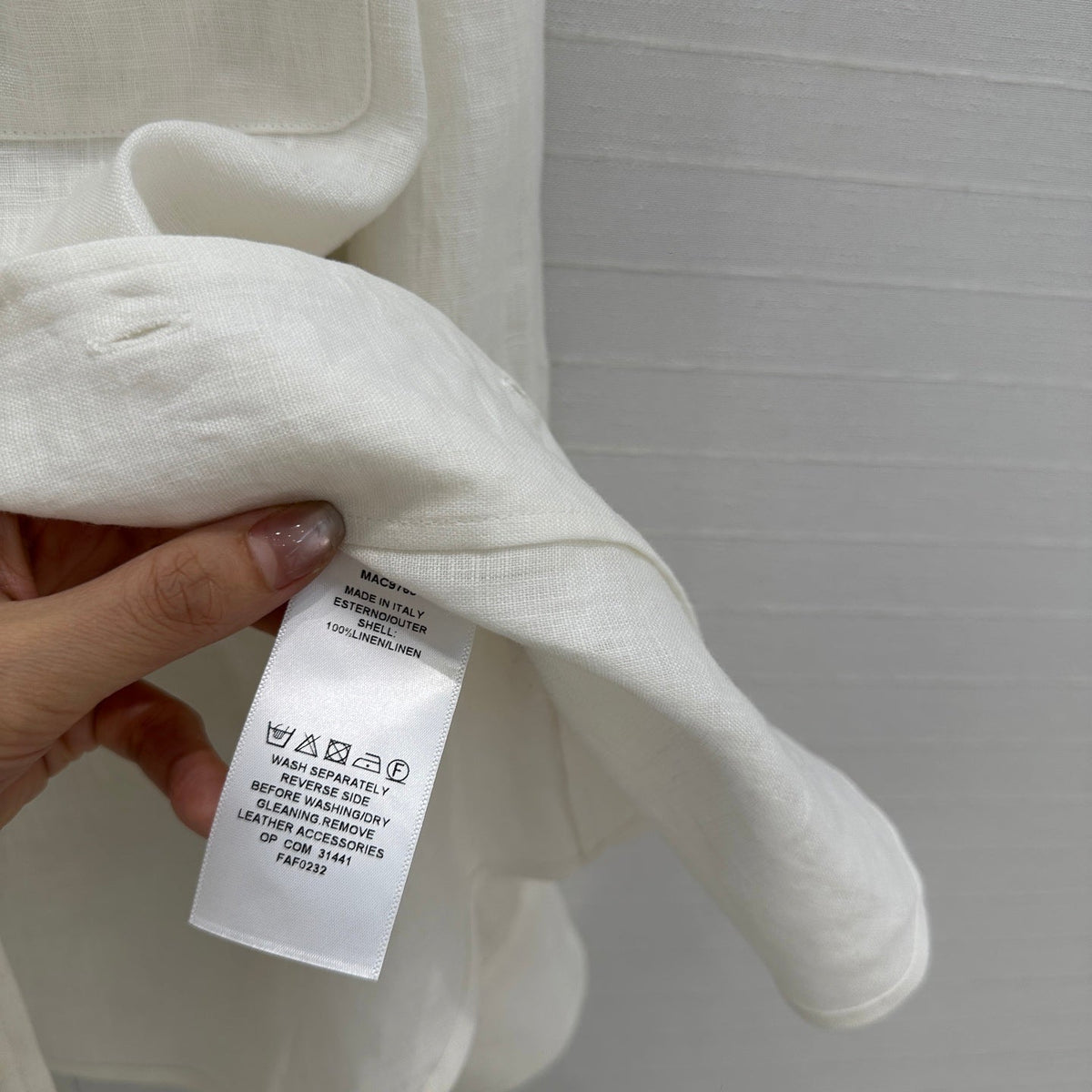LP WHITE LINEN SHIRT 264286