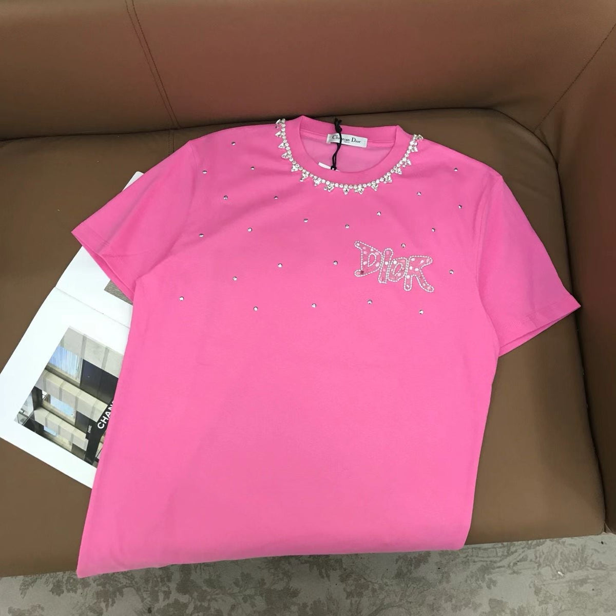 DIOR 25S SHORT-SLEEVE CREW NECK T-SHIRT 854
