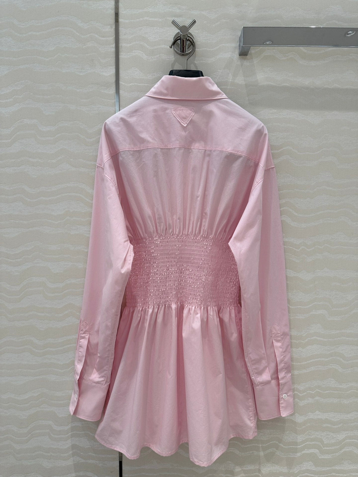 PRADA PREMIUM SHIRT DRESS WITH WAISTED DESIGN 276303