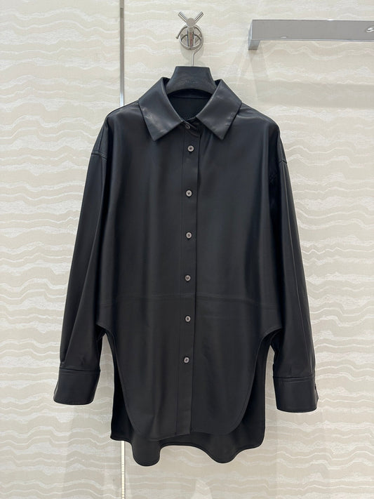 Loewe Shirt Jacket Black Lambskin