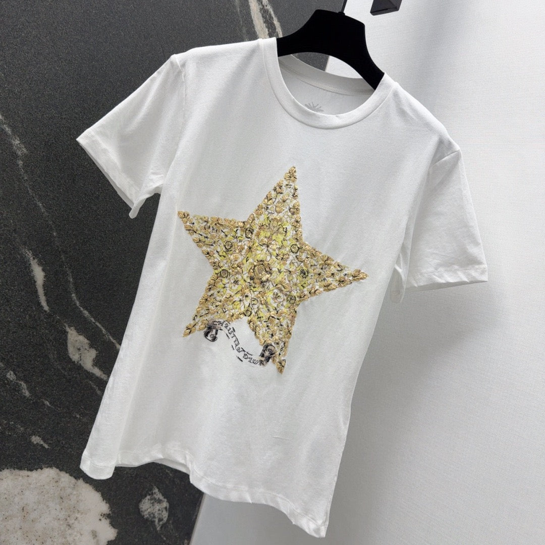 CD T-Shirt White Cotton Style 3