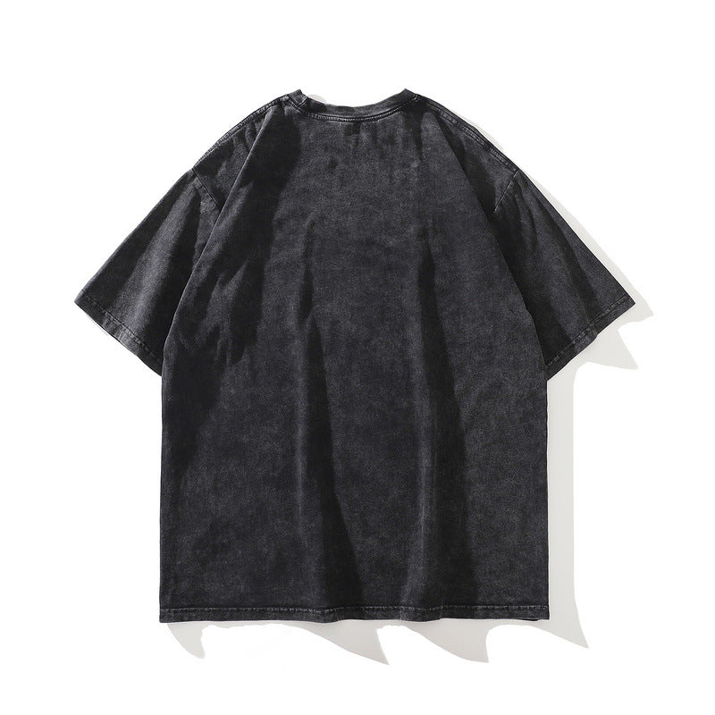 Men's T-Shirt Printed Short-Sleeved T-shirt Men's and Women's Loose