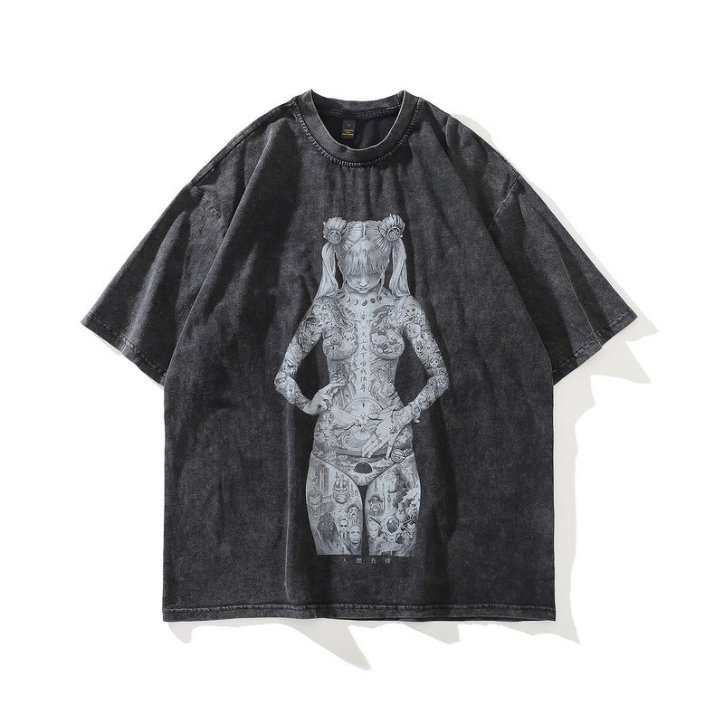 Men's T-Shirt Printed Short-Sleeved T-shirt