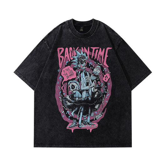 Men's T-Shirt Printed Short-Sleeved T-shirt for Men and Women