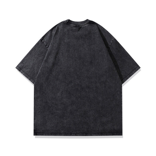 Men T-shirt Retro Short Sleeve T-shirt Men and Women