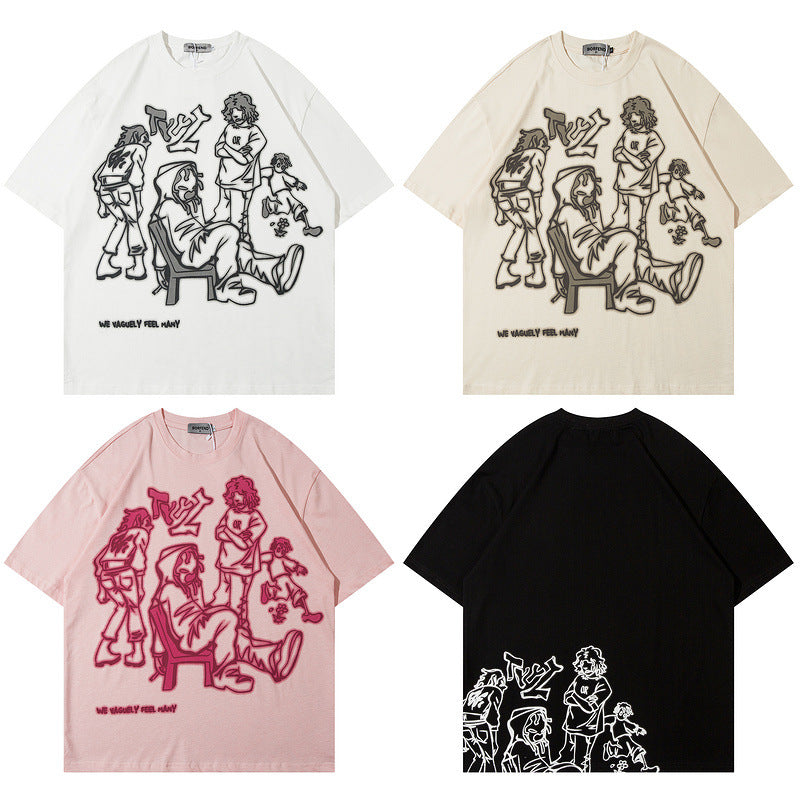 Men's T-Shirt Short-Sleeved T-shirt for Men and Women