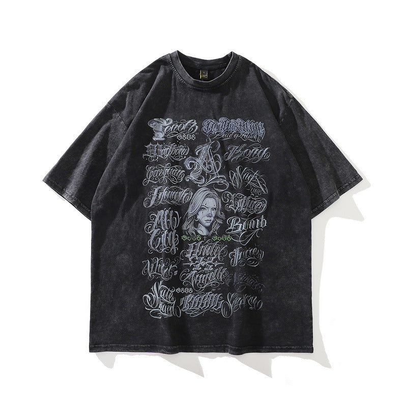 Men's T-Shirt Printed Short-Sleeved T-shirt