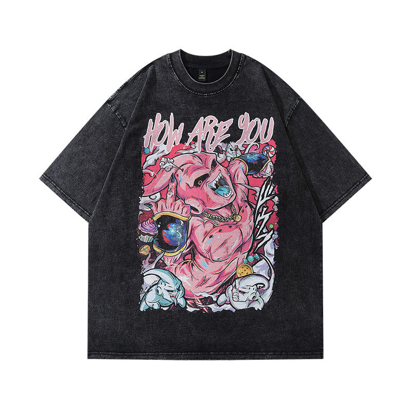 Men's T-Shirt Printed Short-Sleeved T-shirt for Men and Women