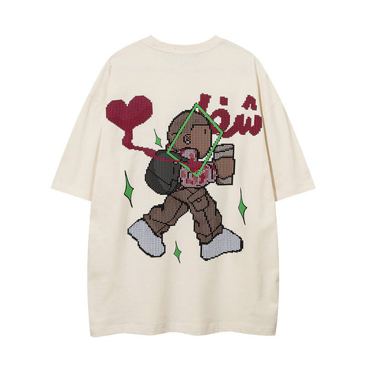 Men's T-Shirt Printed T-shirt Men's and Women's Short Sleeve