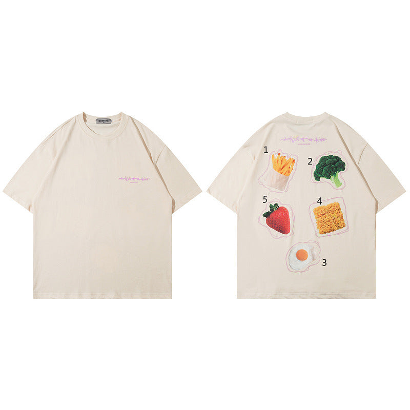 Men's T-Shirt Printed T-shirt Men's and Women's Short Sleeve