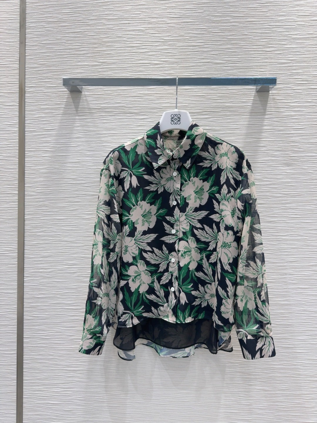 Loewe 2025 Floral Shirt Polyester Fiber