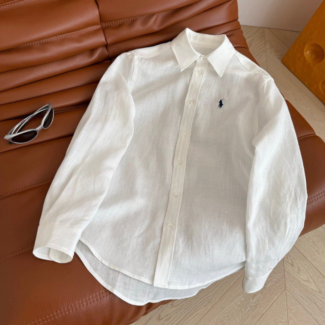 CLASSIC SHIRT OLD MONEY STYLE 25S IN LINEN 265753