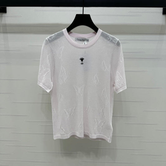 DIOR 25S BUTTERFLY WOVEN T-SHIRT 264062