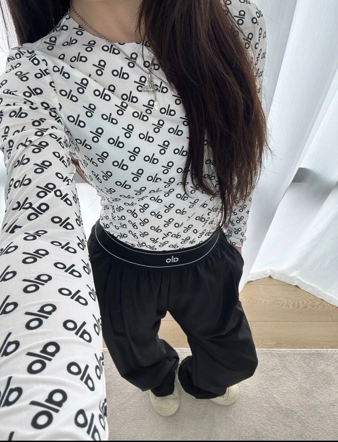 ALO LONG SLEEVE T-SHIRT STYLE 76