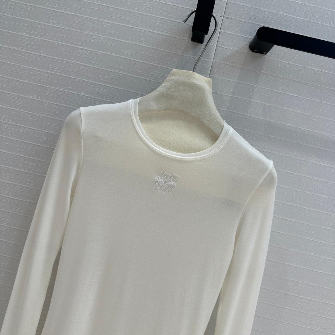 Loewe Long-sleeve T-shirt White Lyocell