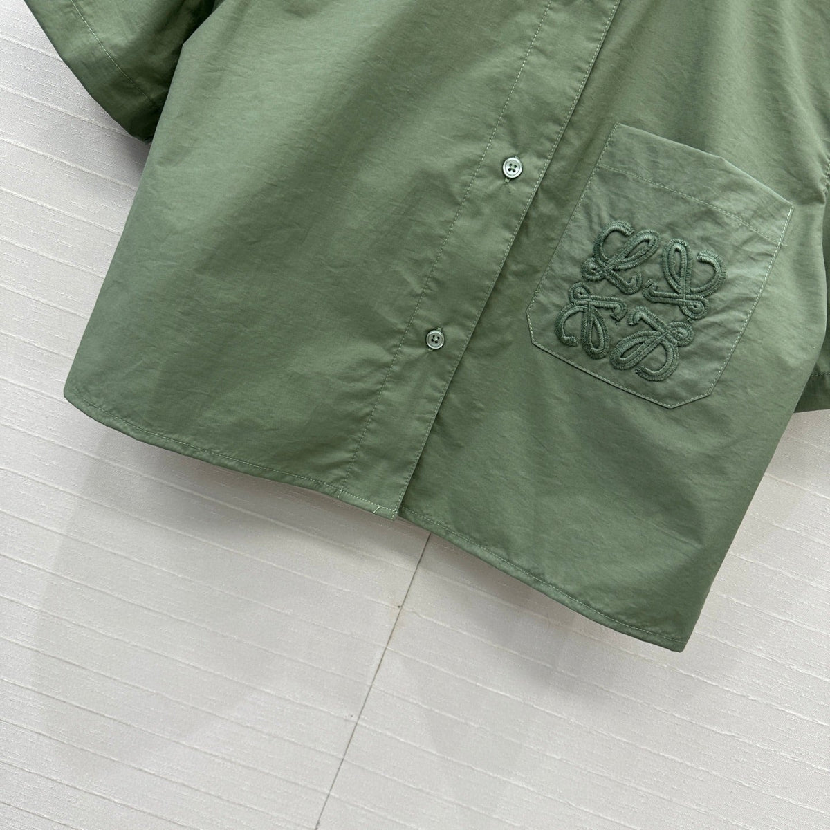 Loewe Short-sleeved Shirt Green Cotton