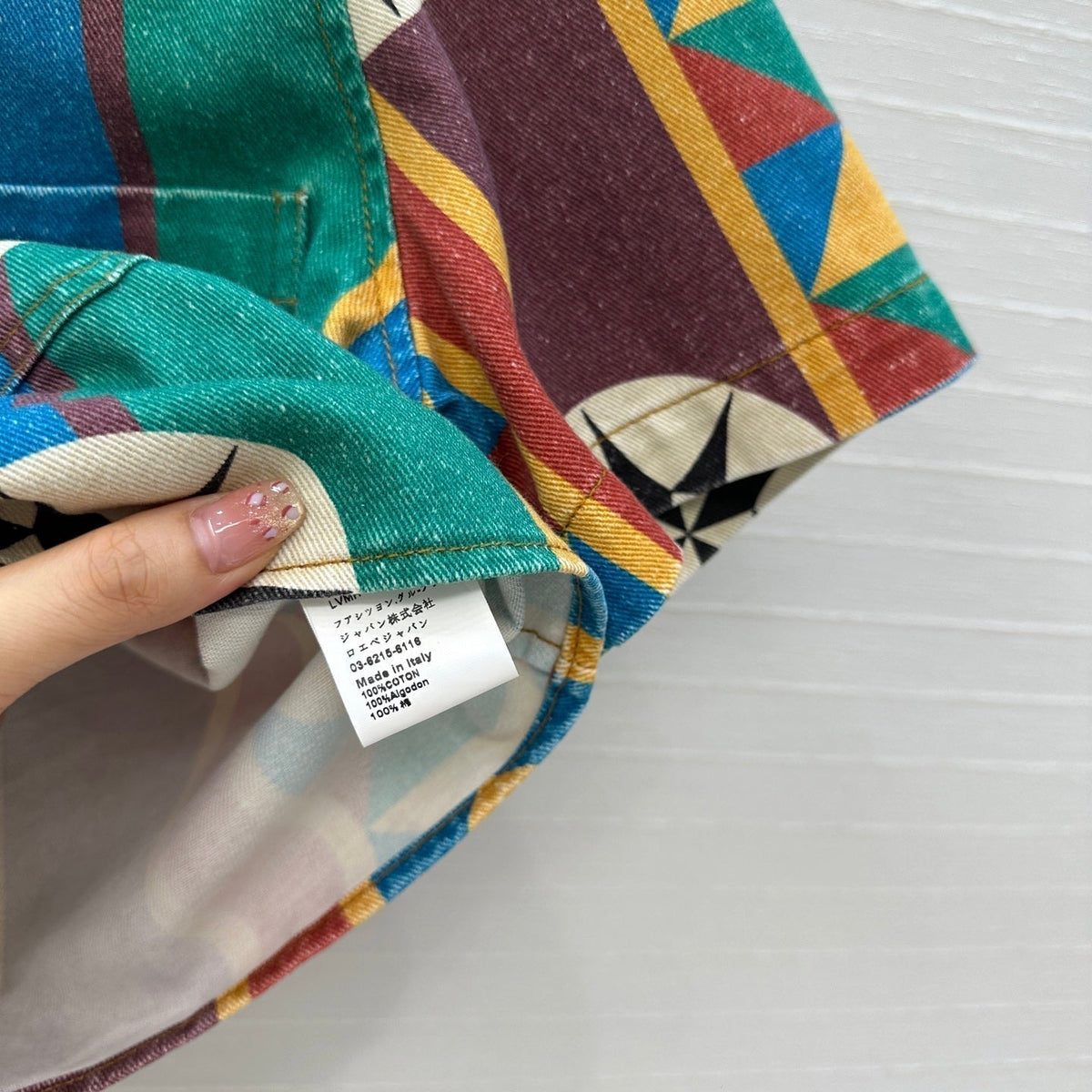Loewe Short-sleeved Denim Shirt Multicolor Cotton