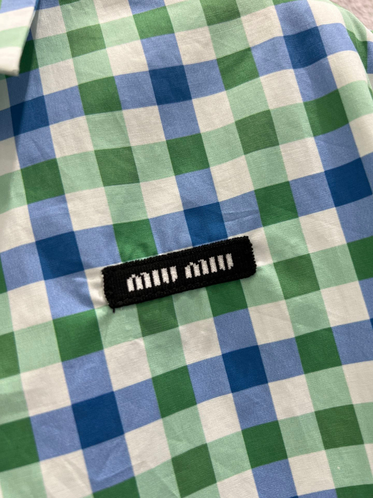 MIUMIU PLAID SHIRT 268890