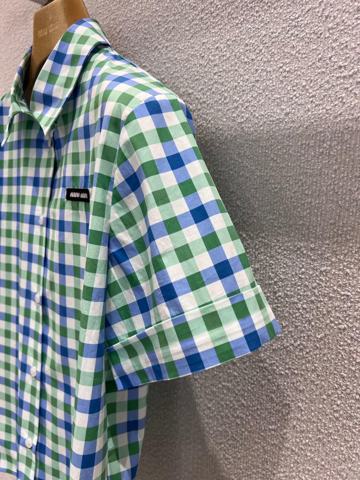 MIUMIU PLAID SHIRT 268890