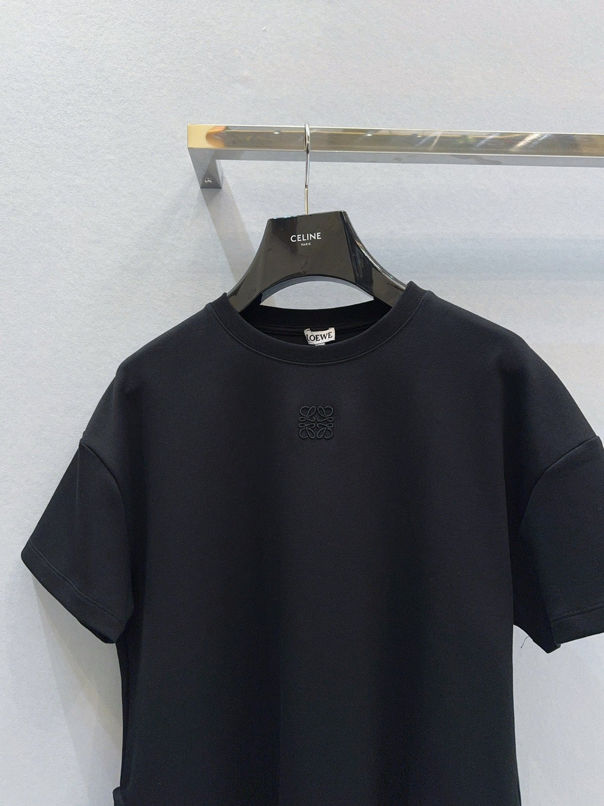 Loewe Slit T-shirt Black Cotton