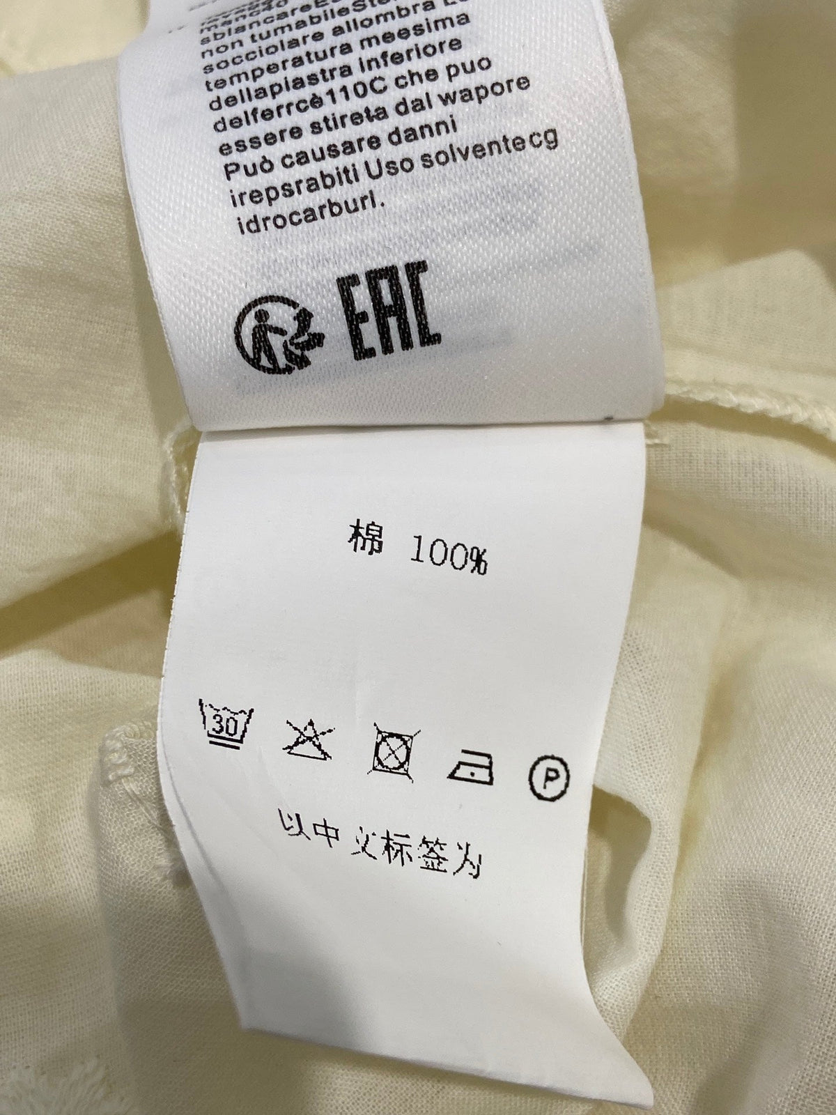 ROUND NECK EMBROIDERED SHIRT 25S IN COTTON 266154