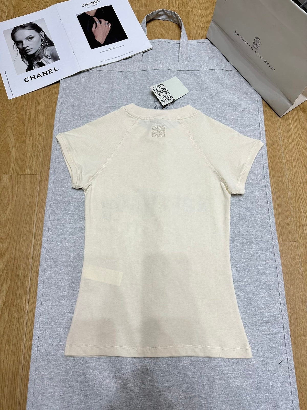 Loewe 25 Shhot Sleeved T-shirt Cotton