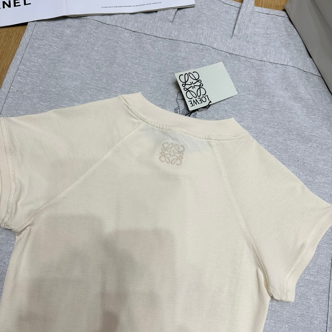 Loewe 25 Shhot Sleeved T-shirt Cotton