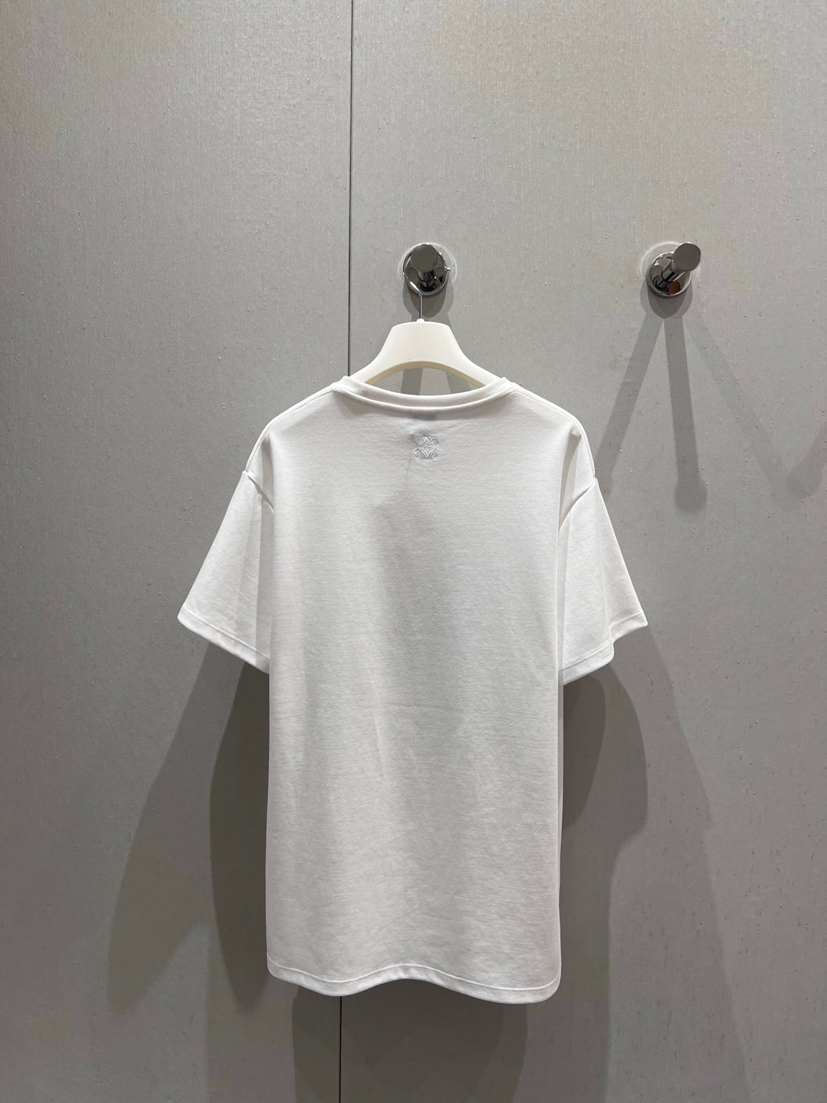 Loewe 25 Short Sleeved T-shirt White Blue Cotton 215597