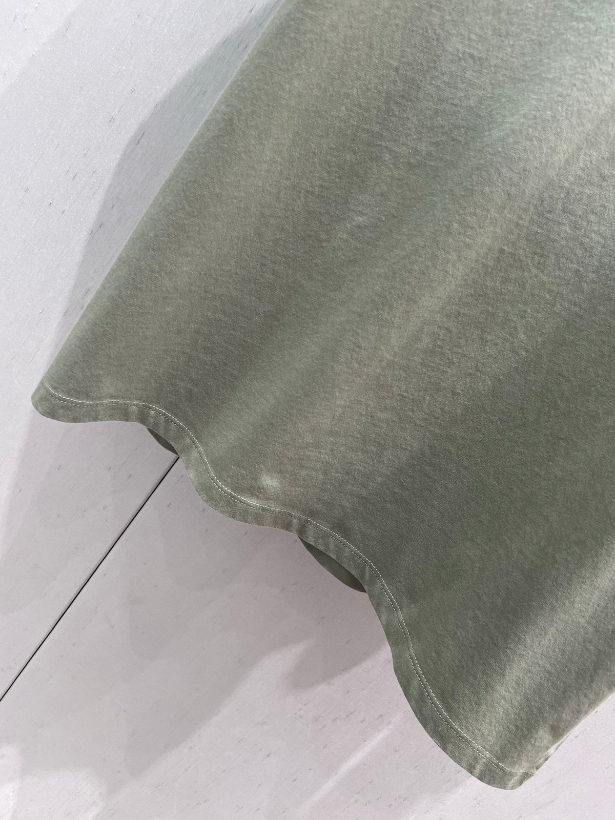 Loewe 25 Embroidered Short-sleeved T-shirt Green Acrylic Wool 220865