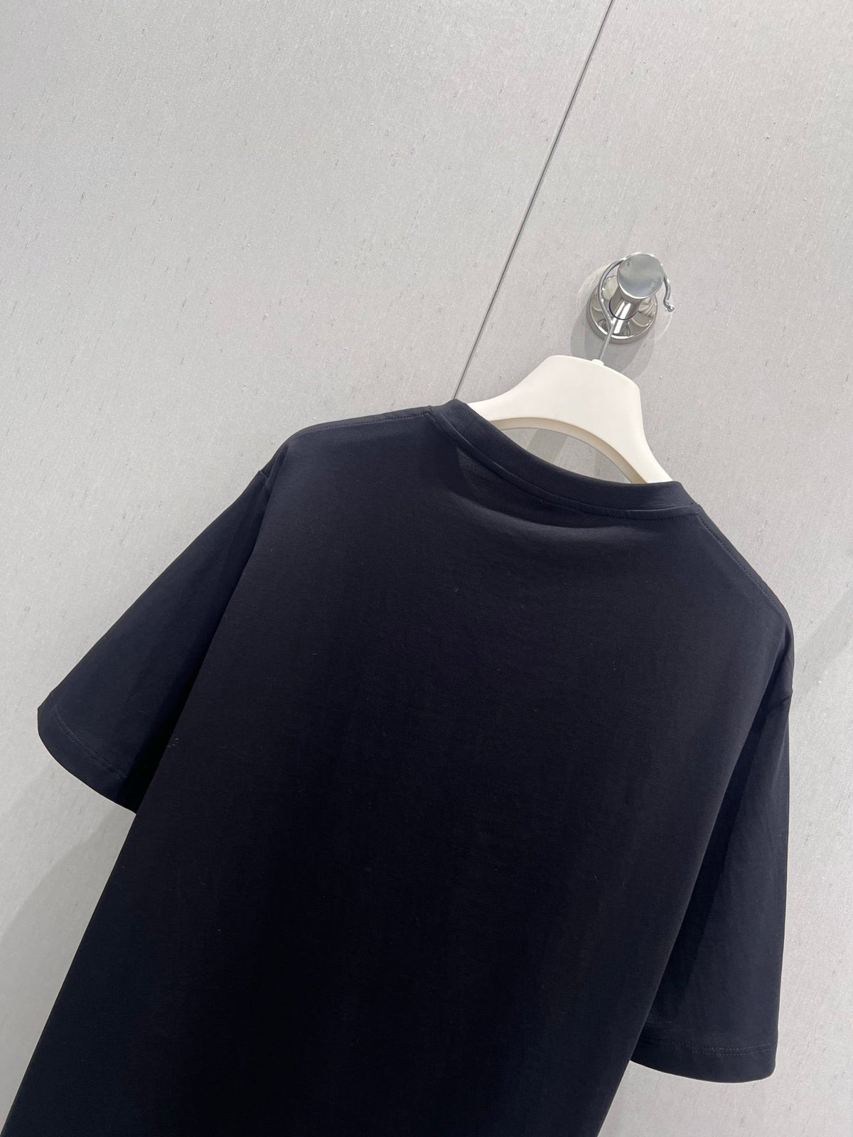 Loewe 25 Embroidered Short-sleeved T-shirt Black Cotton 221445