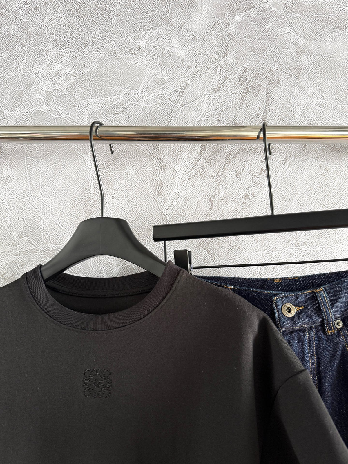 Loewe Slit T-shirt Brown Chocolate Cotton