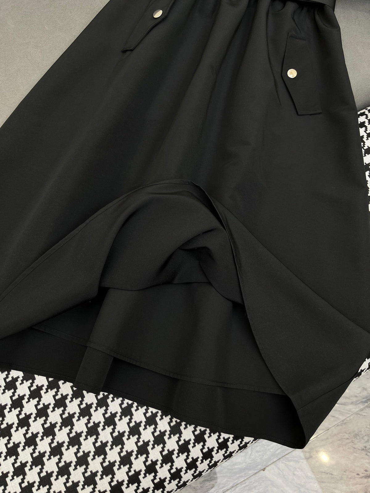 SHIRT DRESS WITH ZIP-UP COLLAR AND BELT