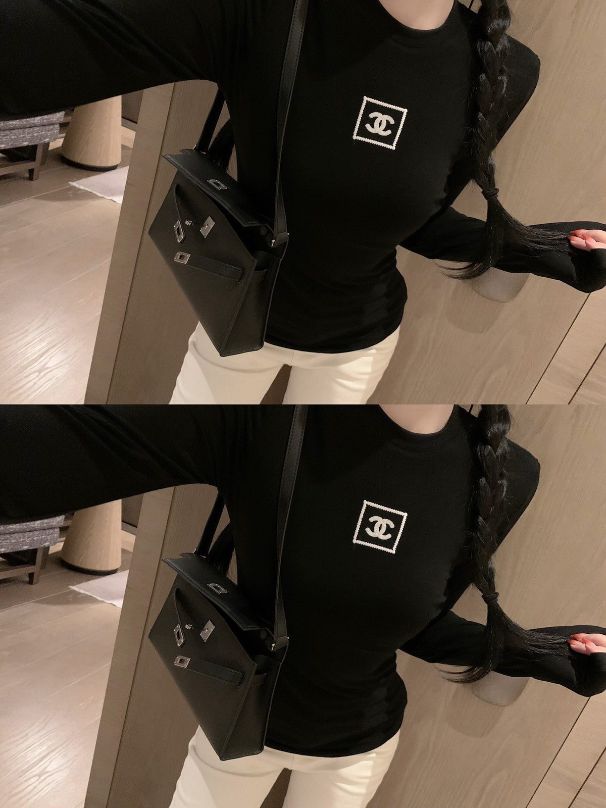 CHANEL 25S LONG SLEEVE T SHIRT STYLE 105