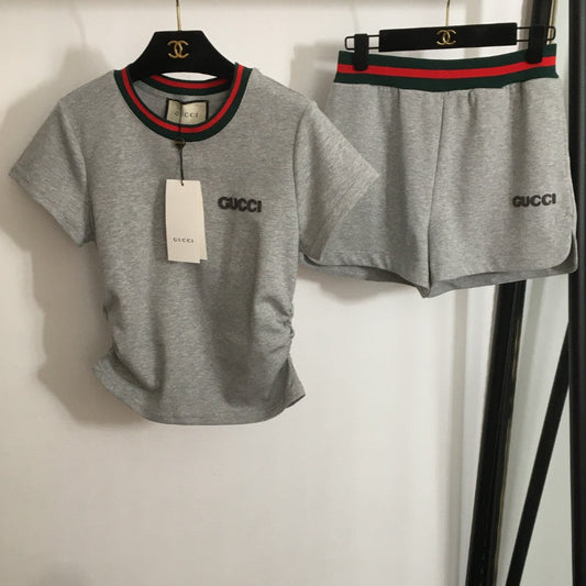 GUCCI T-SHIRT AND SHORTS SET STYLE 60