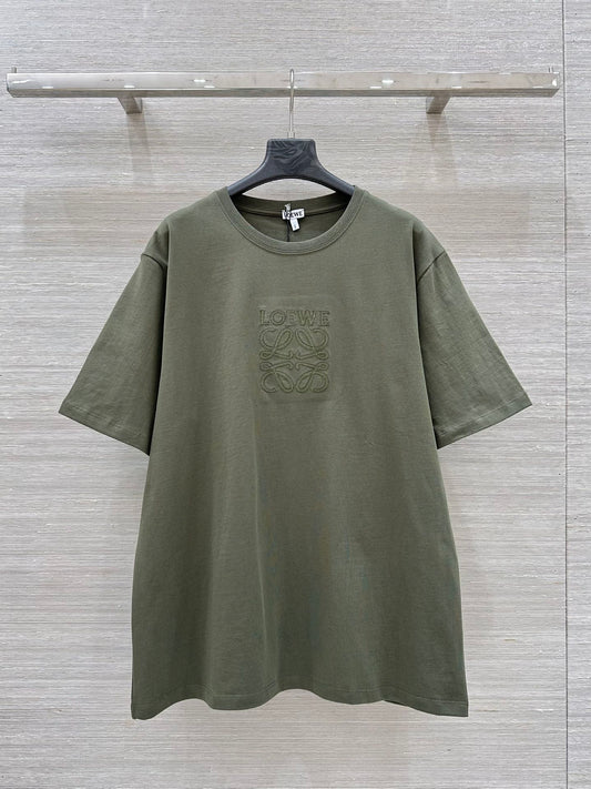 Loewe 25 Relaxed Fit T-shirt Khaki Green Cotton
