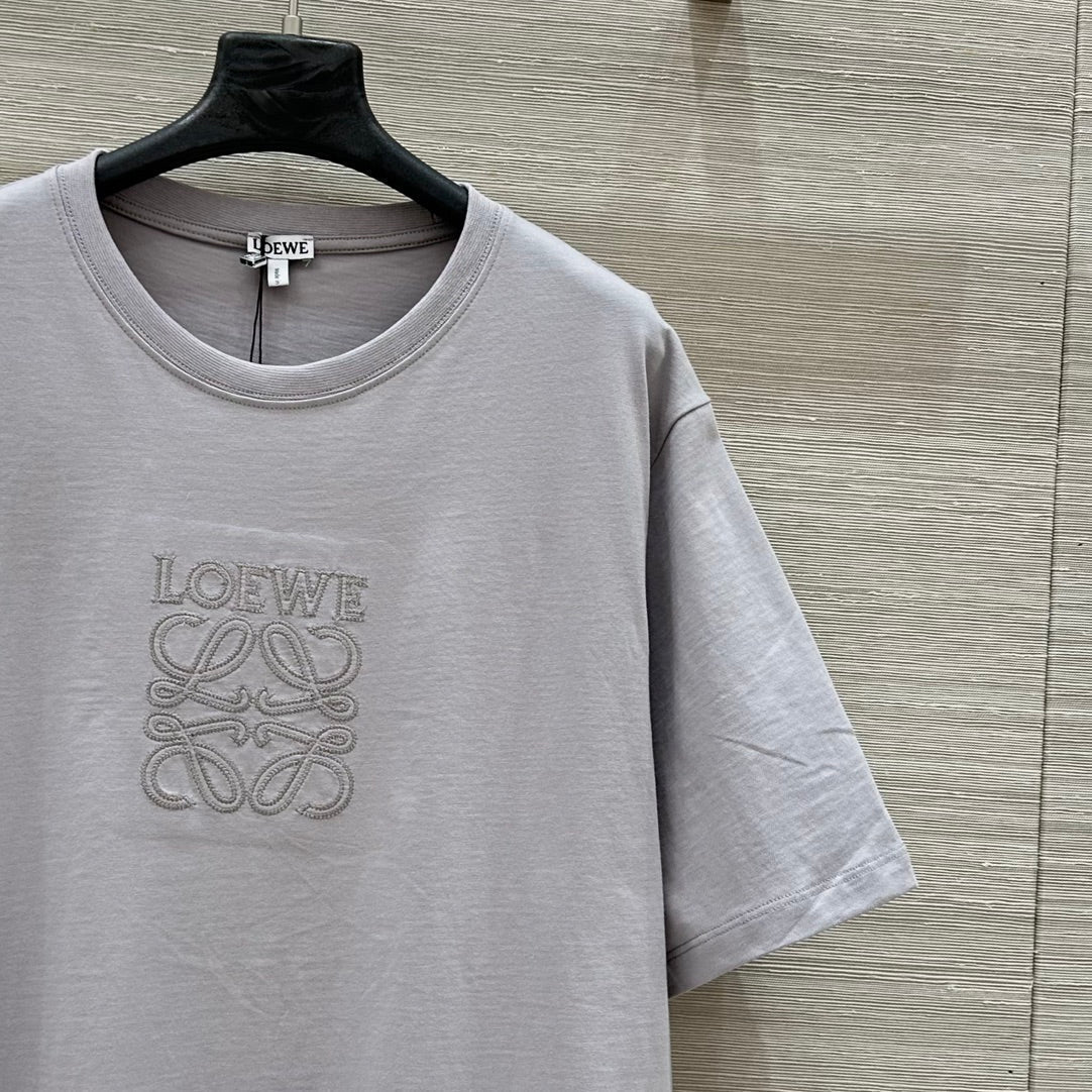 Loewe 25 Relaxed Fit T-shirt Light Grey Cotton