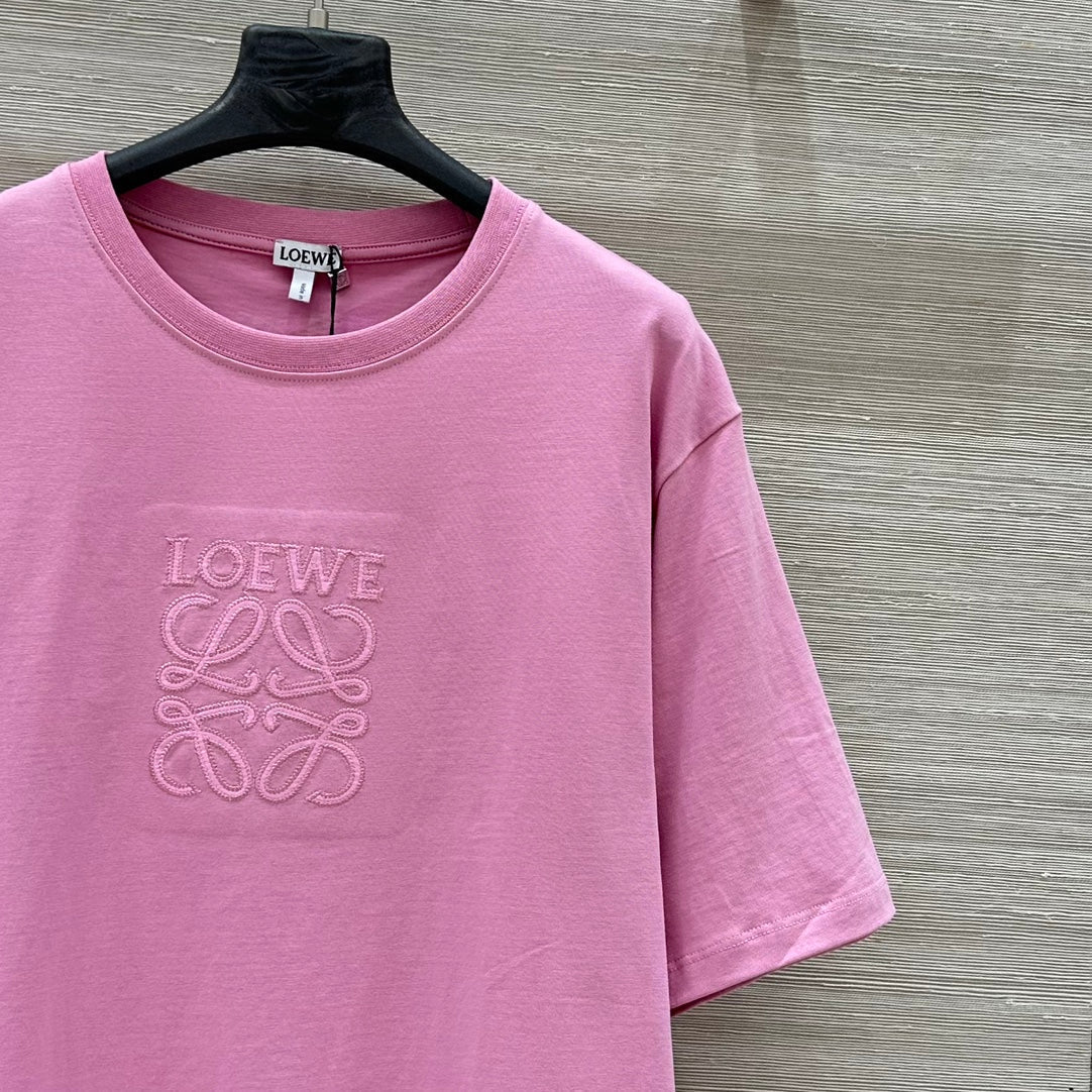 Loewe 25 Relaxed Fit T-shirt Lilac Cotton
