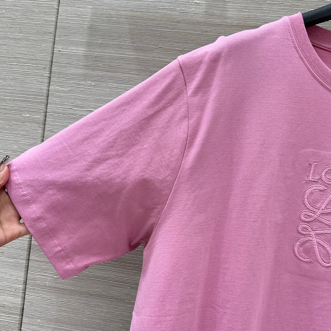 Loewe 25 Relaxed Fit T-shirt Lilac Cotton