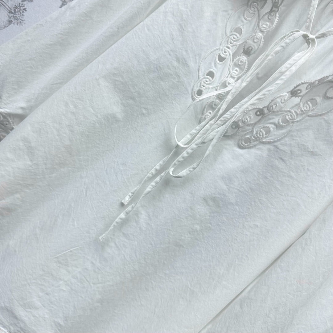 GUCCI 25S EMBROIDERED LONG SLEEVE SHIRT 264651